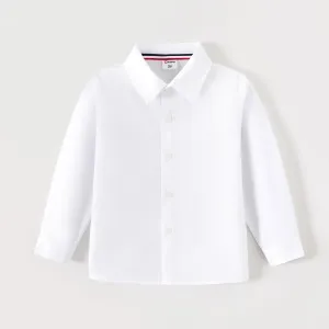 Toddler Boy/Girl School Uniform Long-sleeve Solid Shirt #1047521