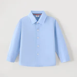 Toddler Boy/Girl School Uniform Long-sleeve Solid Shirt #1047526