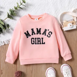 Toddler Girl/Boy Letter Print Pullover Sweatshirt #205987