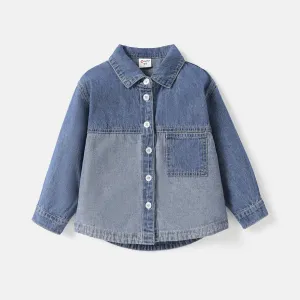 Toddler Girl Button Front Long-sleeve Denim Shirt #837973