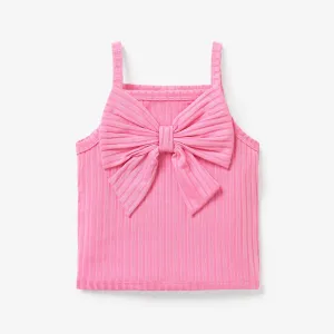 Toddler Girl Sweet Bowknot Design Camisole Top #1317320