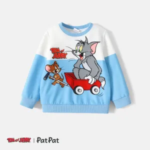 Tom and Jerry Toddler Boy Colorblock Pullover Sweatshirt #235024