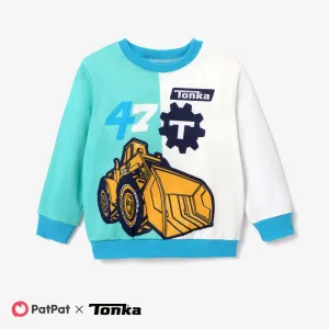 Tonka Contrasting Color Positioning Printed Sweatshirt #1196636