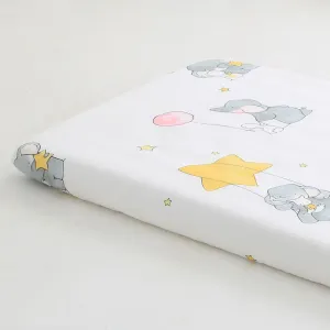 100% Cotton Baby Fitted Crib Sheets Soft Breathable Baby Sheet Cartoon Print Multiple Sizes #1033080