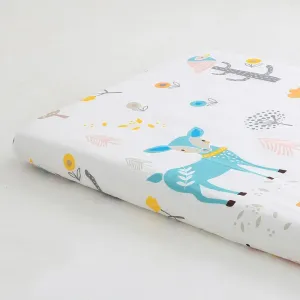 100% Cotton Baby Fitted Crib Sheets Soft Breathable Baby Sheet Cartoon Print Multiple Sizes #1033261
