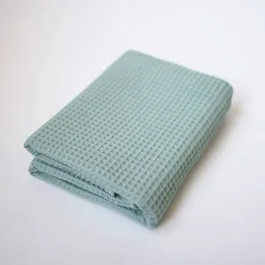 100% Cotton Baby Waffle Blankets Soft Breathable Comfortable Swaddling Receiving Sleep Blankets #227829