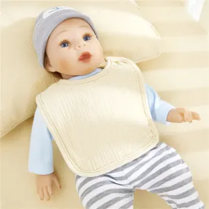 100% Cotton Muslin Baby Gear Includes Bib / Swaddling Blanket / Crib Sheet / Single Layer Quilt / Burp Cloth / Pillow / Washcloth #225962