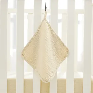 100% Cotton Muslin Baby Gear Includes Bib / Swaddling Blanket / Crib Sheet / Single Layer Quilt / Burp Cloth / Pillow / Washcloth #225968