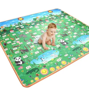 Alphabet Fruit Print Baby Play Crawling Mat (Consistent Alphabet Pattern, Random Design on the Other Side) #188074