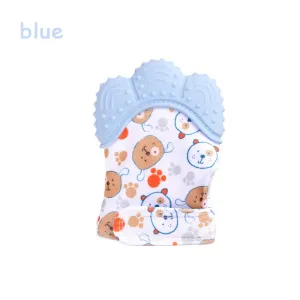 Baby Food-grade Silicone Teething Mitten Stimulating Teether Toy Soothing Teething Relief Massager #799063