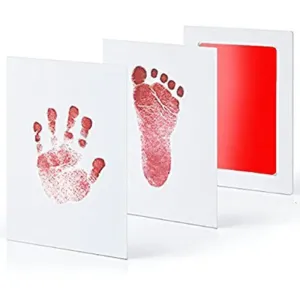 Non-Toxic Baby Handprint Footprint Inkless Hand Inkpad Watermark Infant Souvenirs Casting Clay Newborn Souvenir Gift #187025