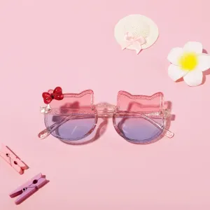 Toddler/Kid Cat Pattern Bow Decor Fashion UV Protection Sunglasses (with Box) #1034822
