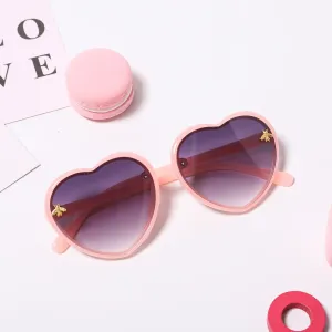 Toddler/Kid Heart Frame Sunglasses (with Glasses Case) #1060251