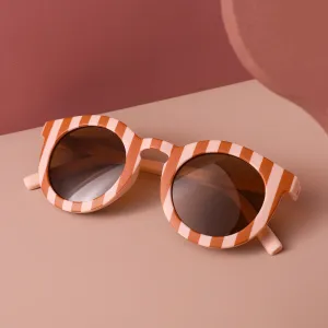 Toddler/Kid Retro Plaid Stripe Sunglasses (With Glasses Case) #1055336