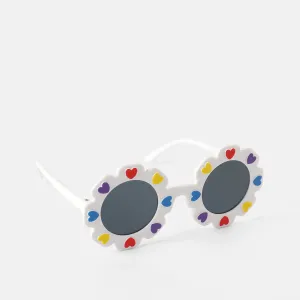 Toddler / Kid Heart Decor Floral Frame Glasses (With Glasses Case) #665920