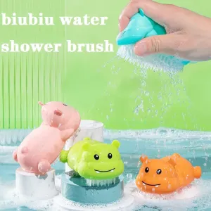 Baby Cartoon Shampoo Shower Brush Scalp Head Massager Brush Hair Washing Comb Baby Bath Supply Easy to Grip #202380