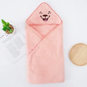 Cartoon Hooded Animal Baby Bathrobe Coral Fleece Baby Spa Towel Kids Bath Robe Infant Beach Towels #862047