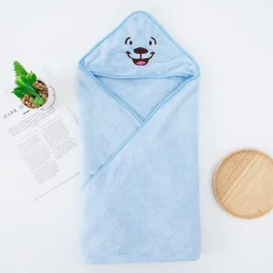 Cartoon Hooded Animal Baby Bathrobe Coral Fleece Baby Spa Towel Kids Bath Robe Infant Beach Towels #862050