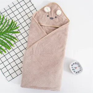 Cartoon Hooded Animal Baby Bathrobe Cotton Baby Spa Towel kids bath robe infant beach towels #841915
