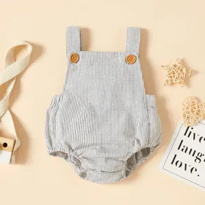 100% Cotton Solid Sleeveless Baby Romper #189262