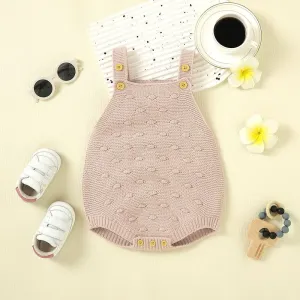 Baby Boy/Girl Knitted Button Romper #1315678