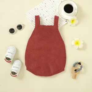 Baby Boy/Girl Knitted Button Romper #1315683