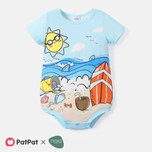 Naiaâ¢ Baby Boy Ocean Graphic Short-sleeve Romper #721449