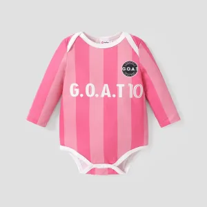 Baby Girl/Boy Stripe Color-block Design Casual Romper