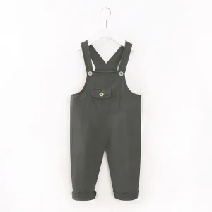 Baby / Toddler Stylish Solid Overalls #768306