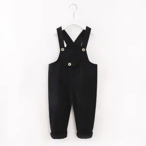 Baby / Toddler Stylish Solid Overalls #768314