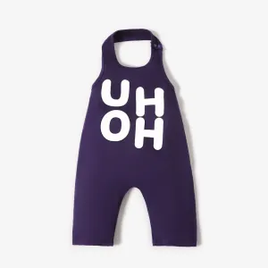 Baby / Toddler Trendy Letter Print Strappy Onesies #1251597