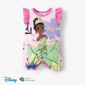 Disney Princess Ariel/Belle/Snow White 1pc Baby Girls Naiaâ¢ Floral Ruffled-Sleeve Bodysuit