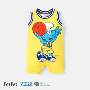The Smurfs Baby Boy Naiaâ¢ Character Print Tank Jumpsuit #1040012