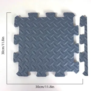 Foam Leaf Pattern Floor Mats - Non-slip and Waterproof, Multiple Colors for Bedroom and Home #1167058