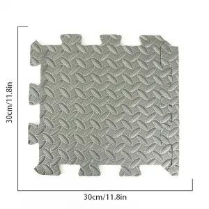 Foam Leaf Pattern Floor Mats - Non-slip and Waterproof, Multiple Colors for Bedroom and Home #1167059