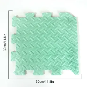 Foam Leaf Pattern Floor Mats - Non-slip and Waterproof, Multiple Colors for Bedroom and Home #1167060