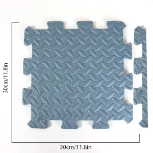 Foam Leaf Pattern Floor Mats - Non-slip and Waterproof, Multiple Colors for Bedroom and Home #1167061