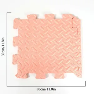 Foam Leaf Pattern Floor Mats - Non-slip and Waterproof, Multiple Colors for Bedroom and Home #1167062
