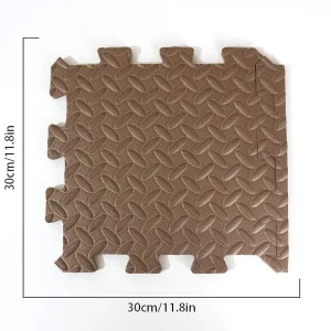 Foam Leaf Pattern Floor Mats - Non-slip and Waterproof, Multiple Colors for Bedroom and Home #1167065