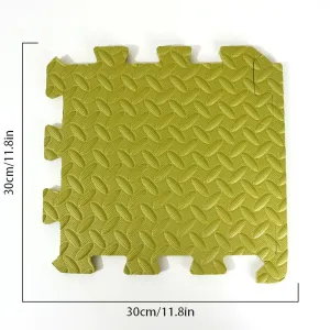 Foam Leaf Pattern Floor Mats - Non-slip and Waterproof, Multiple Colors for Bedroom and Home #1167067