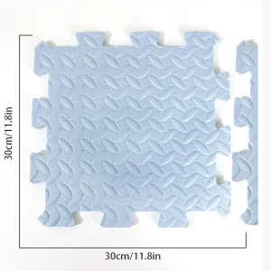 Foam Leaf Pattern Floor Mats - Non-slip and Waterproof, Multiple Colors for Bedroom and Home #1167068