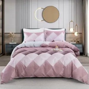 2/3pcs Comfortable and Soft Checkered Pattern Bedding Set #1332576
