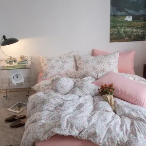 Allover Floral Print Bedding Set Including Duvet Cover & Pillow Cases #862067