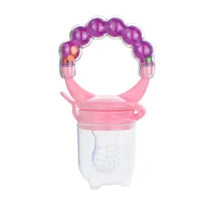 Vegetable Fruit Chew Nibbler Feeder for Baby Safety Silicone Rattle Bell Pacifier Bottle Infant Training Feeding Bottle #844762