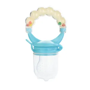 Vegetable Fruit Chew Nibbler Feeder for Baby Safety Silicone Rattle Bell Pacifier Bottle Infant Training Feeding Bottle #844765