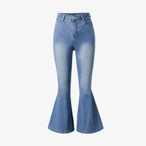 Mommy and Me Blue Flared Jeans Denim Pants #1195967