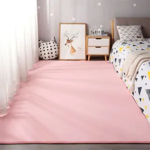Minimalist Pure Color Carpet Bedside Indoor Rug Restaurant Living Bedroom Carpet #1250016