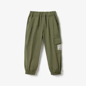 Toddler Boy Casual Pocket Design Elasticized Pants #830119