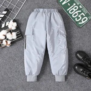 Toddler Boy Cotton-Padded Pocket Design Pants #1066567