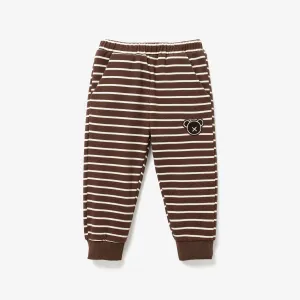 Toddler Girl/Boy Bear and Stripe Sweatshirt/Coat/Pants/Scarf/Shoes #1316087
